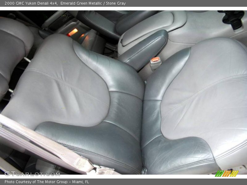 Emerald Green Metallic / Stone Gray 2000 GMC Yukon Denali 4x4