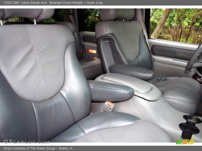 Emerald Green Metallic / Stone Gray 2000 GMC Yukon Denali 4x4