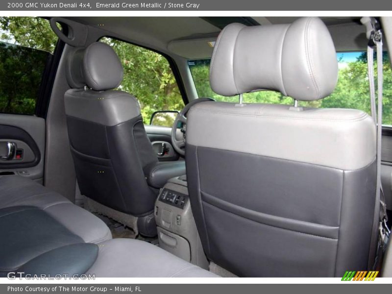 Emerald Green Metallic / Stone Gray 2000 GMC Yukon Denali 4x4