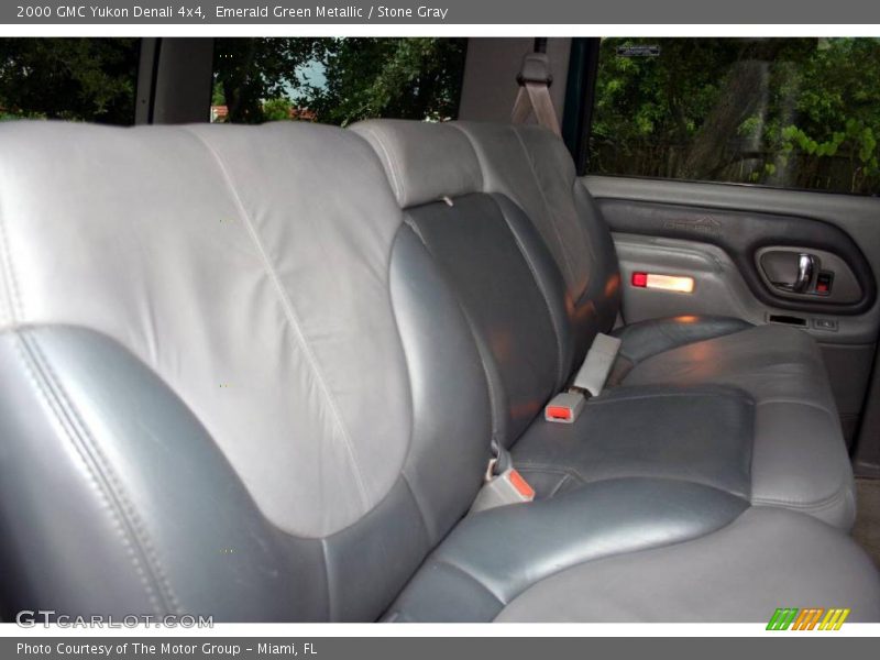 Emerald Green Metallic / Stone Gray 2000 GMC Yukon Denali 4x4