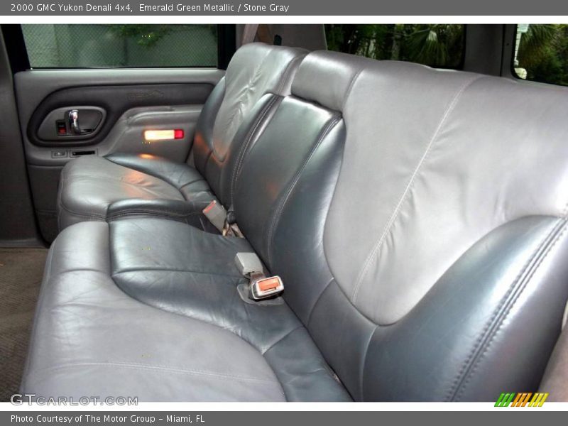 Emerald Green Metallic / Stone Gray 2000 GMC Yukon Denali 4x4