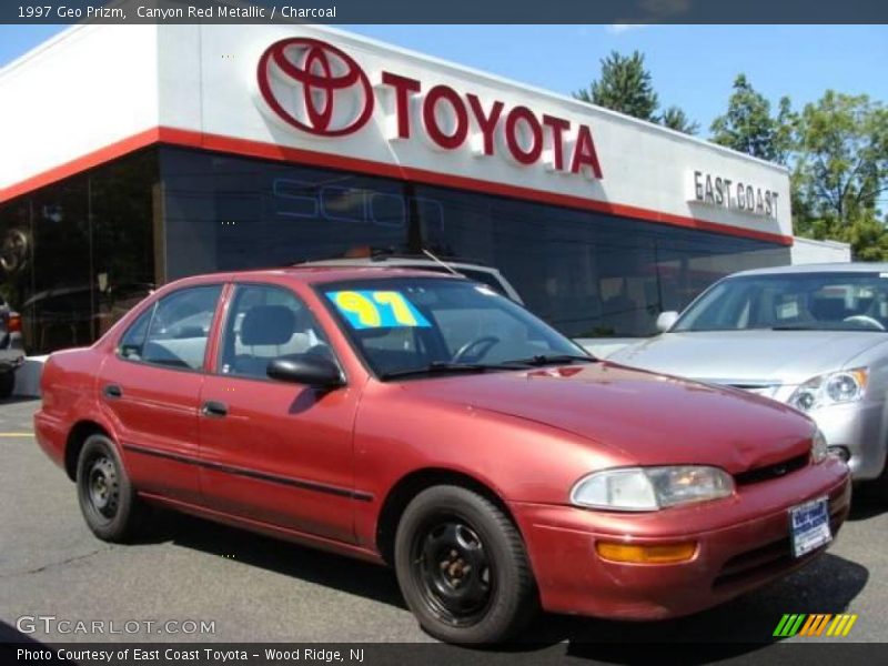 Canyon Red Metallic / Charcoal 1997 Geo Prizm