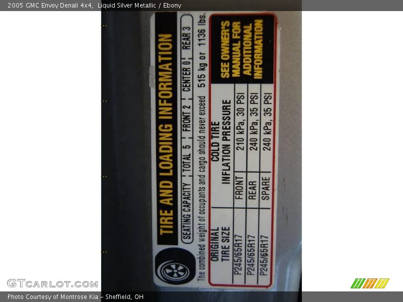 Liquid Silver Metallic / Ebony 2005 GMC Envoy Denali 4x4