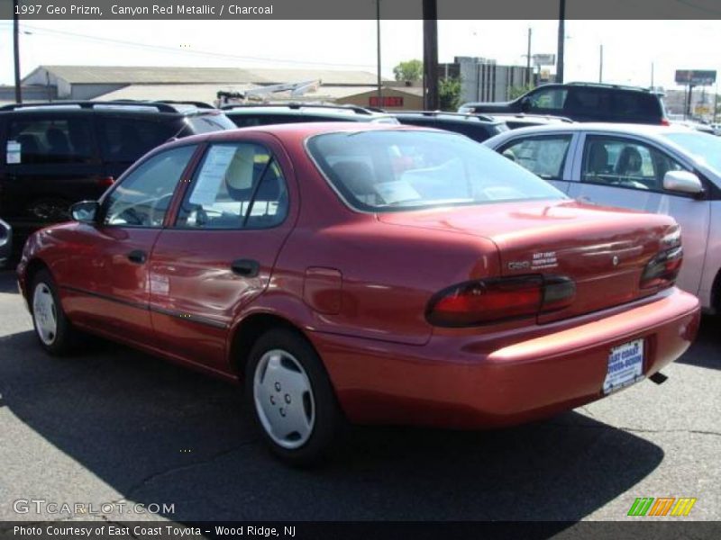 Canyon Red Metallic / Charcoal 1997 Geo Prizm