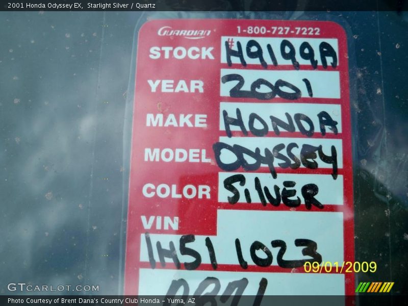 Starlight Silver / Quartz 2001 Honda Odyssey EX