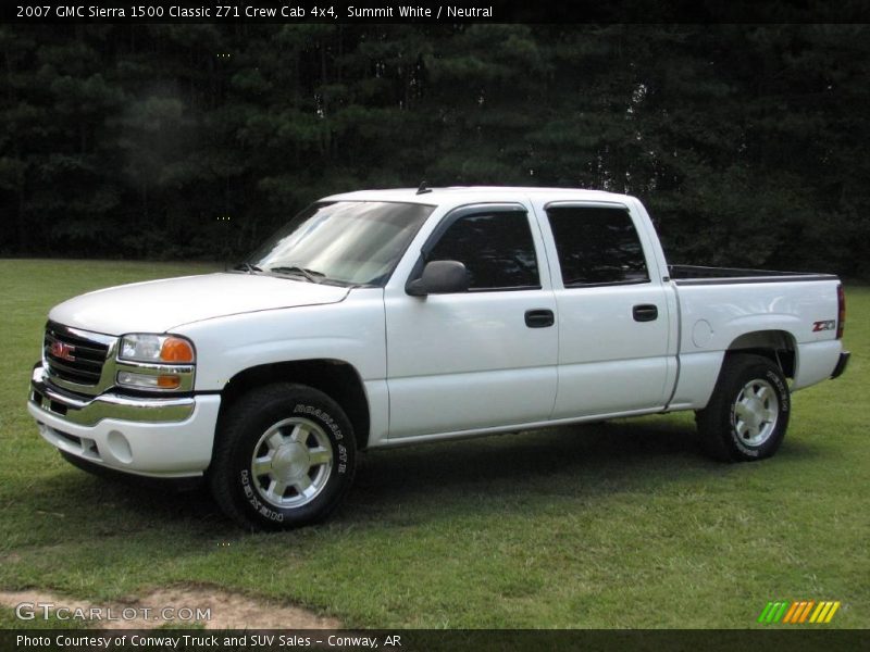 Summit White / Neutral 2007 GMC Sierra 1500 Classic Z71 Crew Cab 4x4