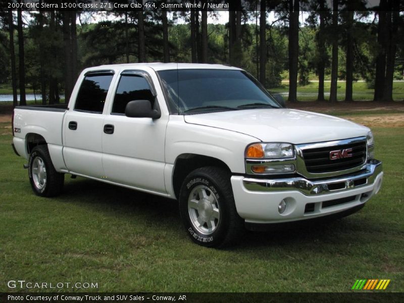 Summit White / Neutral 2007 GMC Sierra 1500 Classic Z71 Crew Cab 4x4