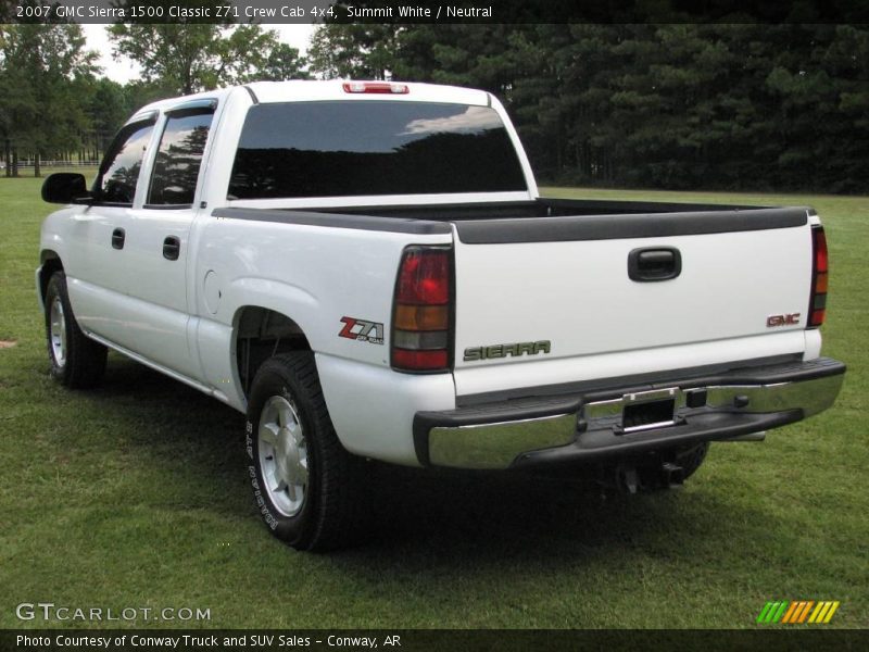 Summit White / Neutral 2007 GMC Sierra 1500 Classic Z71 Crew Cab 4x4