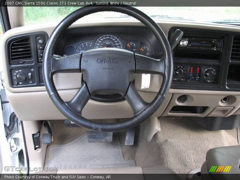 Summit White / Neutral 2007 GMC Sierra 1500 Classic Z71 Crew Cab 4x4