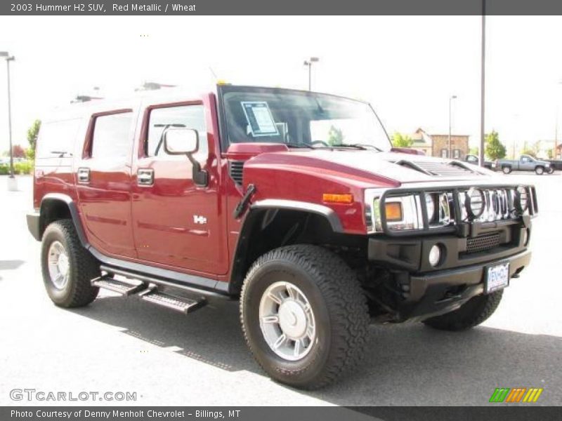 Red Metallic / Wheat 2003 Hummer H2 SUV