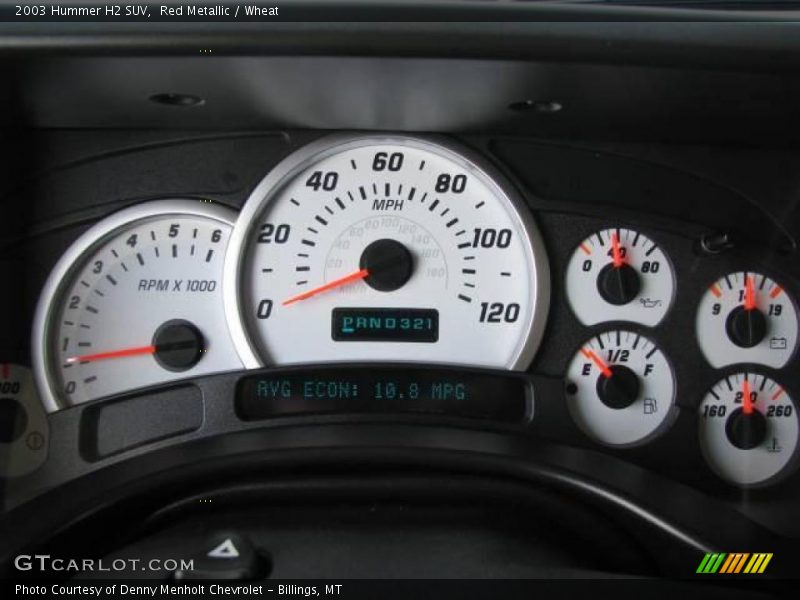 Red Metallic / Wheat 2003 Hummer H2 SUV