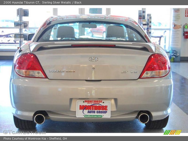 Sterling Silver Metallic / Black 2006 Hyundai Tiburon GT
