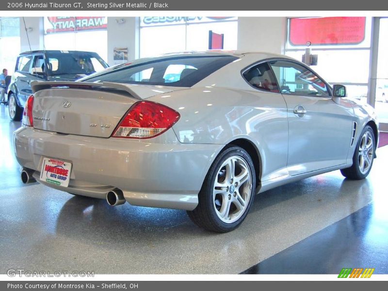 Sterling Silver Metallic / Black 2006 Hyundai Tiburon GT