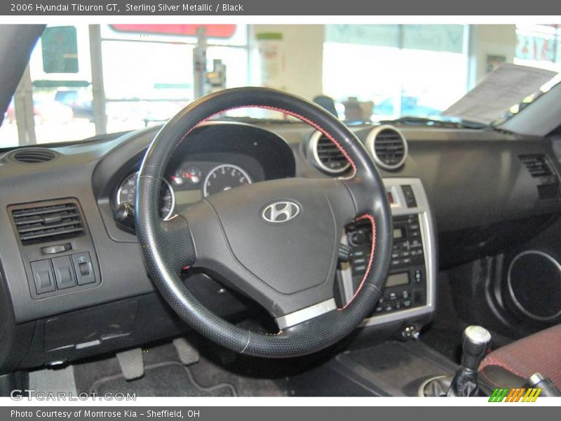 Sterling Silver Metallic / Black 2006 Hyundai Tiburon GT
