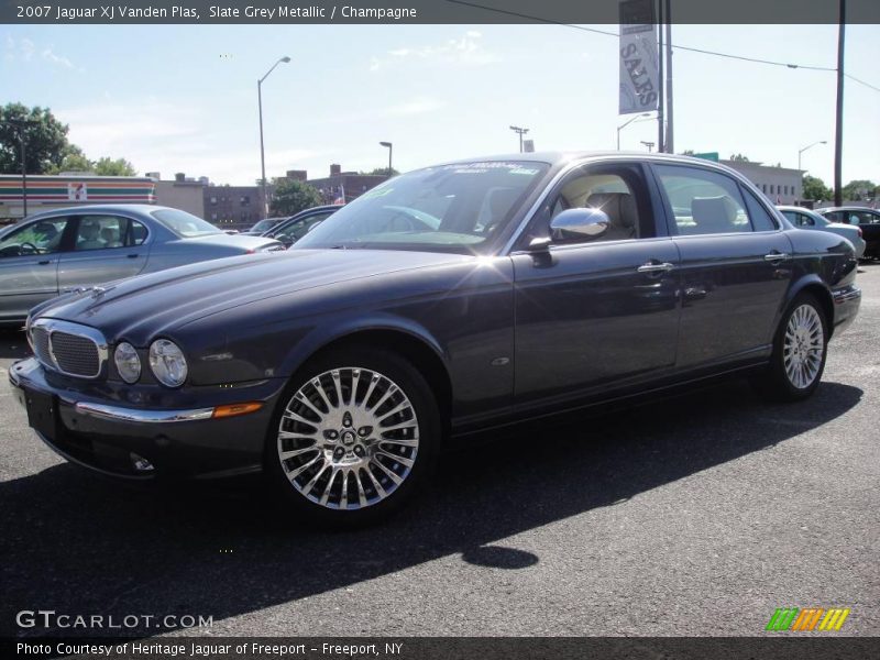 Slate Grey Metallic / Champagne 2007 Jaguar XJ Vanden Plas