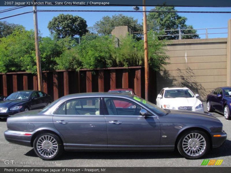 Slate Grey Metallic / Champagne 2007 Jaguar XJ Vanden Plas