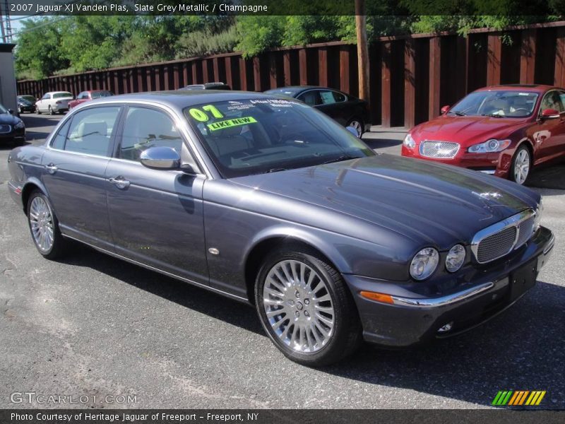 Slate Grey Metallic / Champagne 2007 Jaguar XJ Vanden Plas