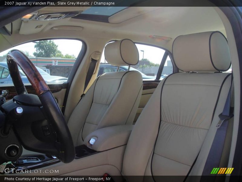 Slate Grey Metallic / Champagne 2007 Jaguar XJ Vanden Plas