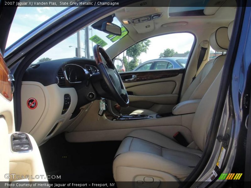 Slate Grey Metallic / Champagne 2007 Jaguar XJ Vanden Plas