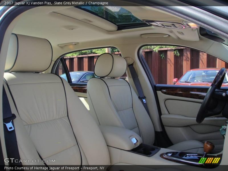 Slate Grey Metallic / Champagne 2007 Jaguar XJ Vanden Plas