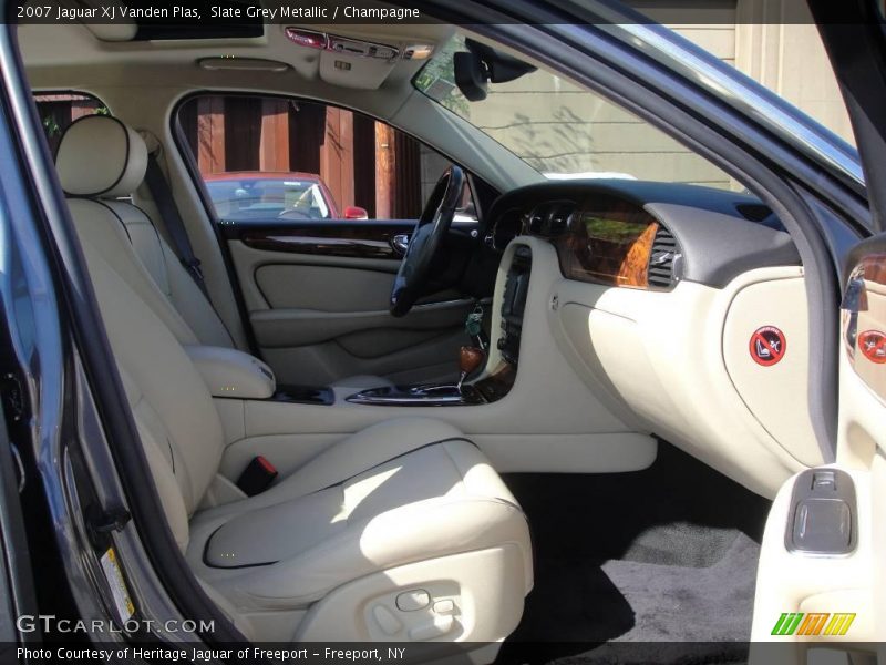 Slate Grey Metallic / Champagne 2007 Jaguar XJ Vanden Plas