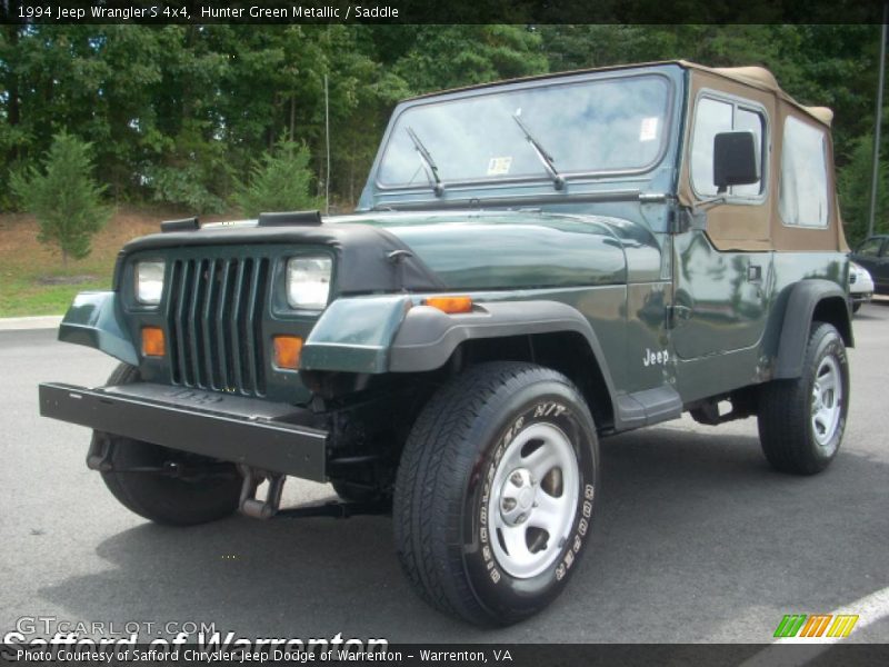 Hunter Green Metallic / Saddle 1994 Jeep Wrangler S 4x4