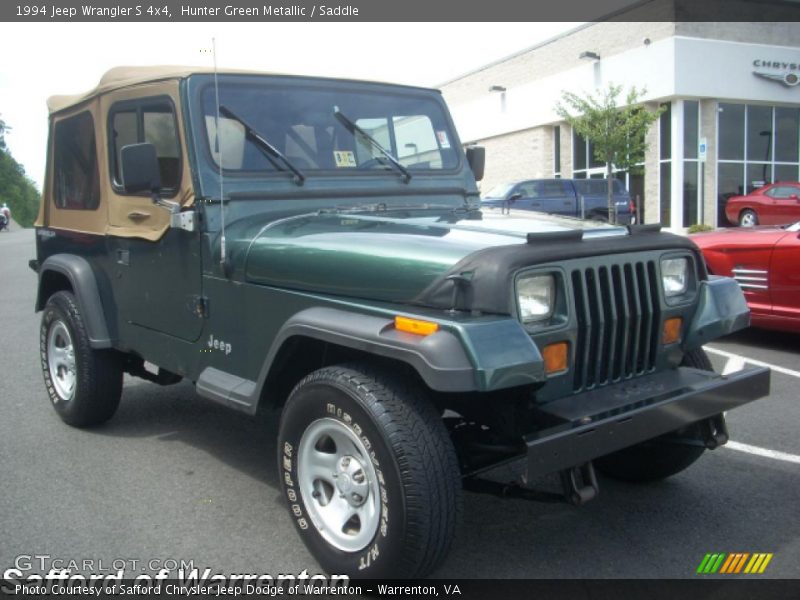 Hunter Green Metallic / Saddle 1994 Jeep Wrangler S 4x4