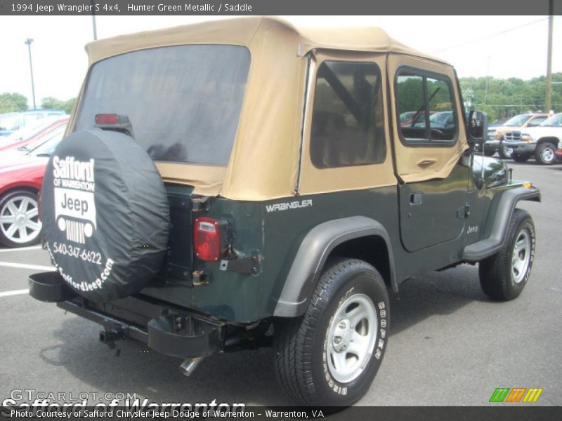 Hunter Green Metallic / Saddle 1994 Jeep Wrangler S 4x4