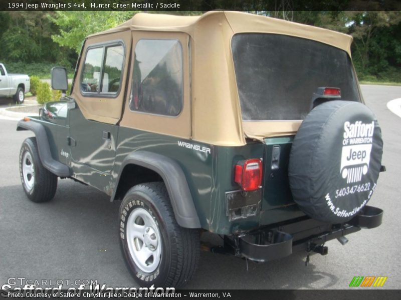 Hunter Green Metallic / Saddle 1994 Jeep Wrangler S 4x4