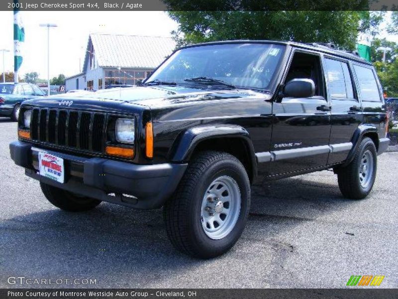 Black / Agate 2001 Jeep Cherokee Sport 4x4