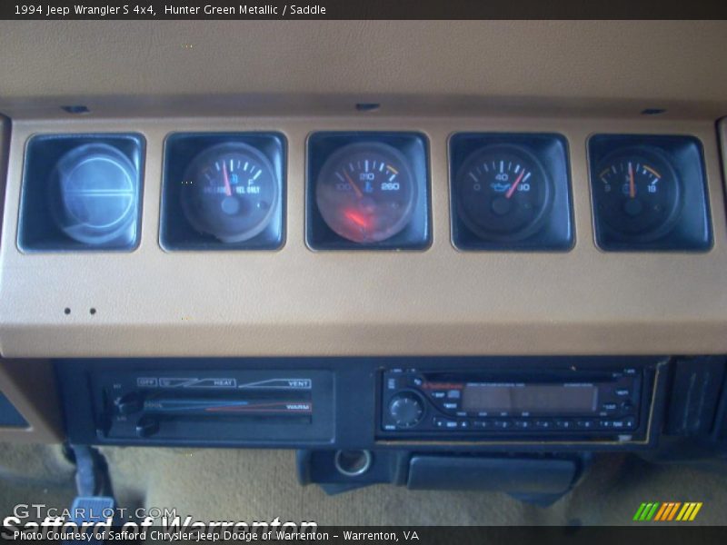 Hunter Green Metallic / Saddle 1994 Jeep Wrangler S 4x4