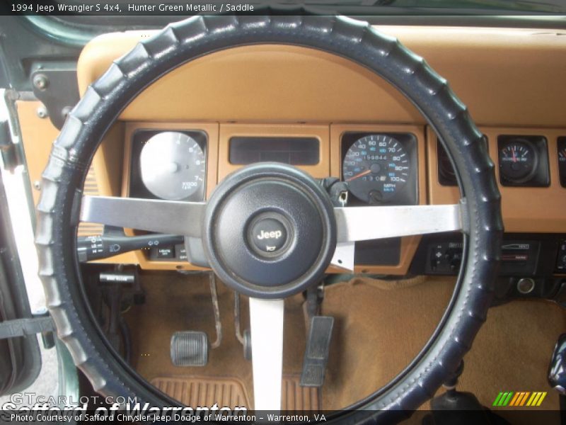 Hunter Green Metallic / Saddle 1994 Jeep Wrangler S 4x4