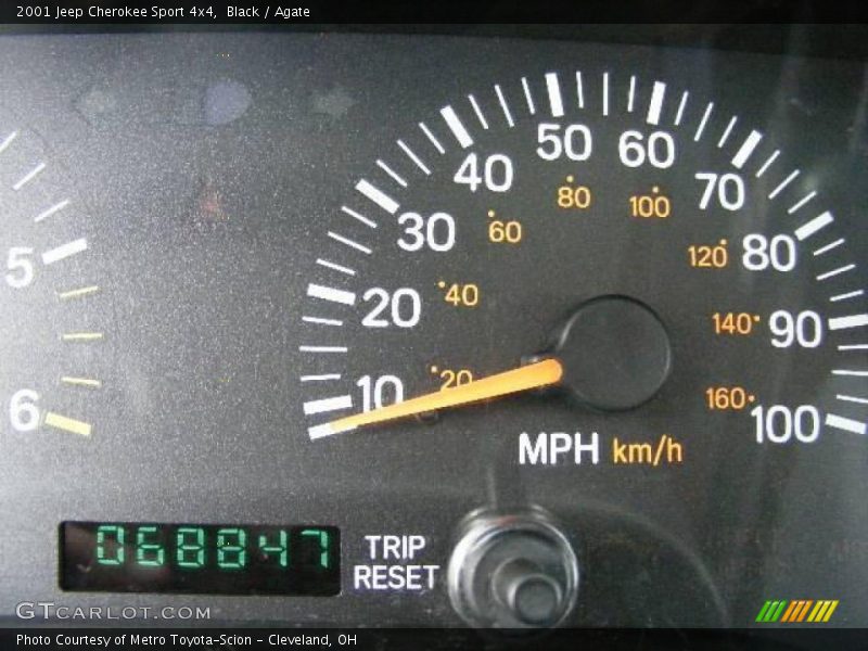 Black / Agate 2001 Jeep Cherokee Sport 4x4