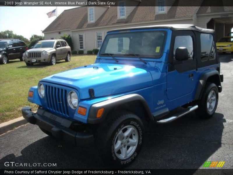 Intense Blue Pearl / Dark Slate Gray 2003 Jeep Wrangler SE 4x4