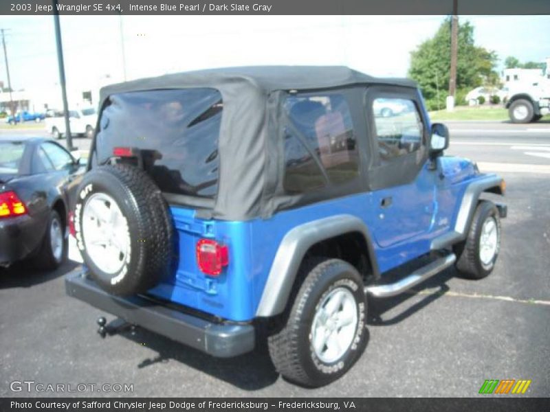 Intense Blue Pearl / Dark Slate Gray 2003 Jeep Wrangler SE 4x4