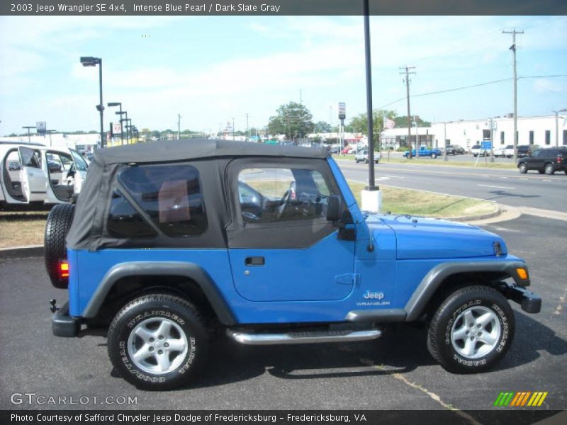 Intense Blue Pearl / Dark Slate Gray 2003 Jeep Wrangler SE 4x4