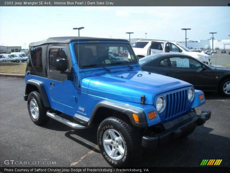 Intense Blue Pearl / Dark Slate Gray 2003 Jeep Wrangler SE 4x4