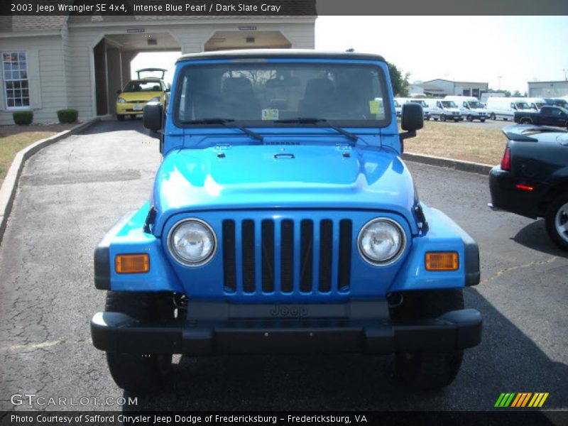 Intense Blue Pearl / Dark Slate Gray 2003 Jeep Wrangler SE 4x4