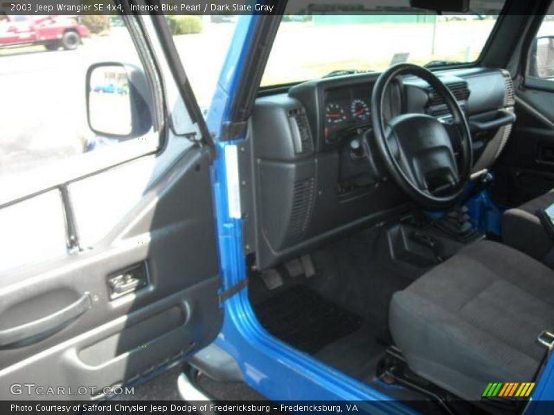 Intense Blue Pearl / Dark Slate Gray 2003 Jeep Wrangler SE 4x4
