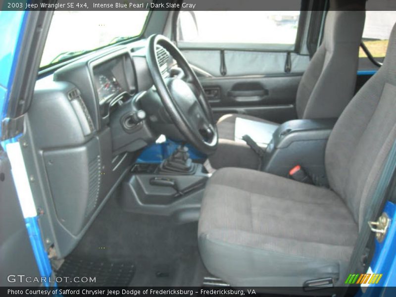 Intense Blue Pearl / Dark Slate Gray 2003 Jeep Wrangler SE 4x4