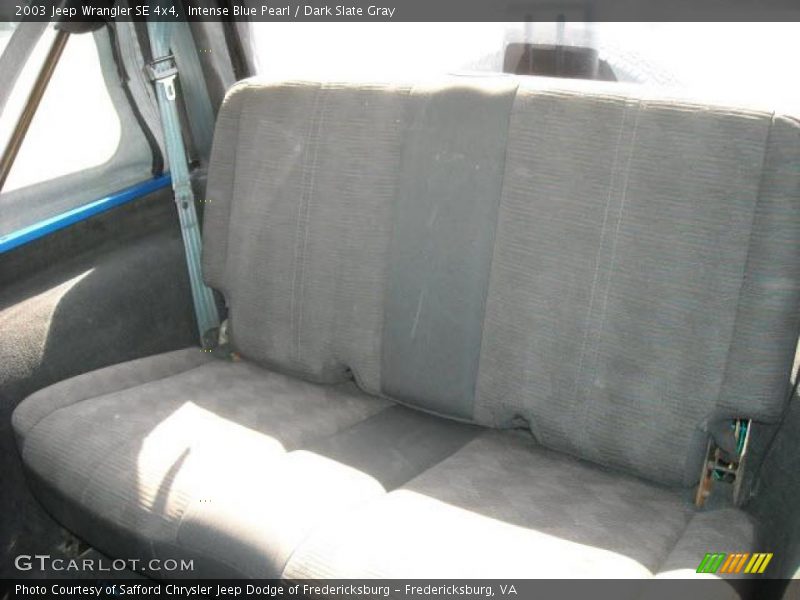 Intense Blue Pearl / Dark Slate Gray 2003 Jeep Wrangler SE 4x4