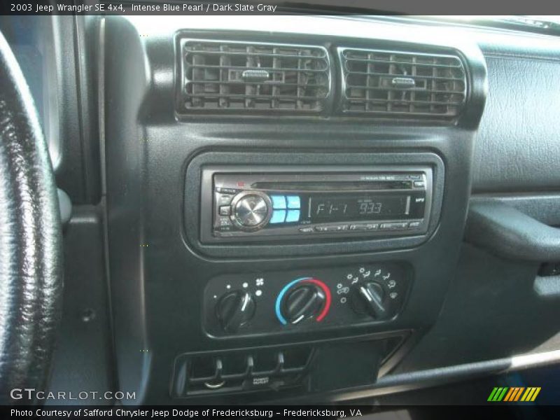 Intense Blue Pearl / Dark Slate Gray 2003 Jeep Wrangler SE 4x4