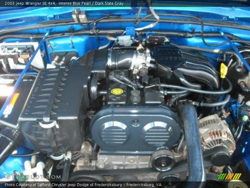 Intense Blue Pearl / Dark Slate Gray 2003 Jeep Wrangler SE 4x4