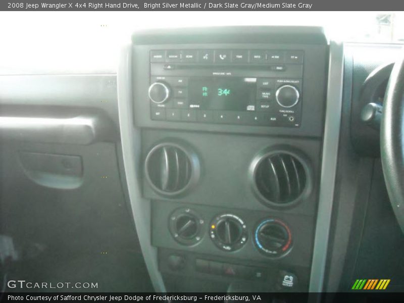 Bright Silver Metallic / Dark Slate Gray/Medium Slate Gray 2008 Jeep Wrangler X 4x4 Right Hand Drive