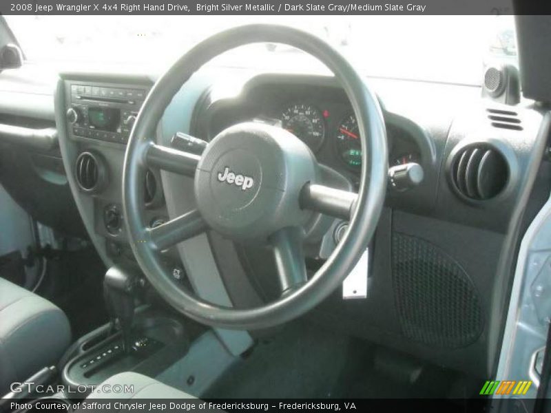 Bright Silver Metallic / Dark Slate Gray/Medium Slate Gray 2008 Jeep Wrangler X 4x4 Right Hand Drive