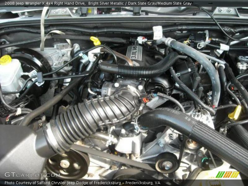 Bright Silver Metallic / Dark Slate Gray/Medium Slate Gray 2008 Jeep Wrangler X 4x4 Right Hand Drive