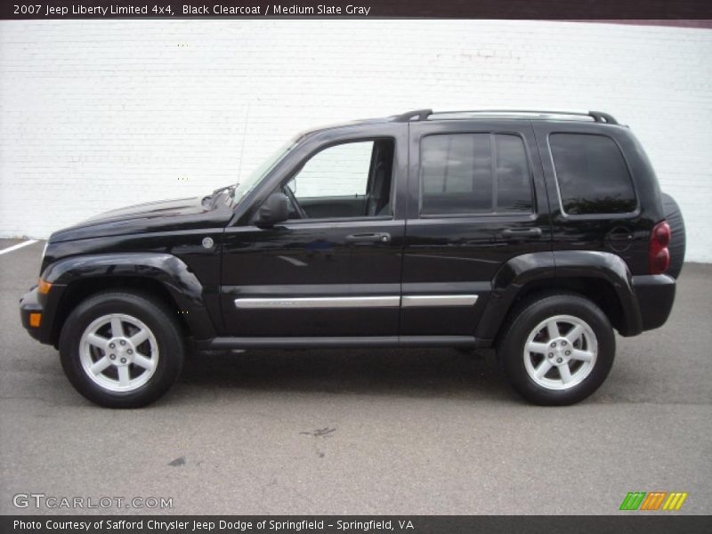 Black Clearcoat / Medium Slate Gray 2007 Jeep Liberty Limited 4x4
