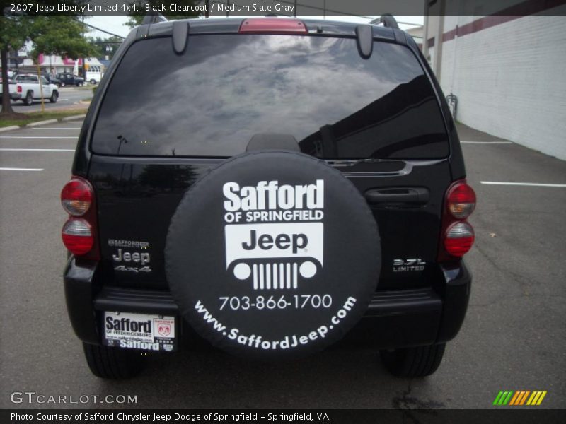 Black Clearcoat / Medium Slate Gray 2007 Jeep Liberty Limited 4x4