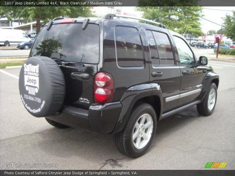 Black Clearcoat / Medium Slate Gray 2007 Jeep Liberty Limited 4x4