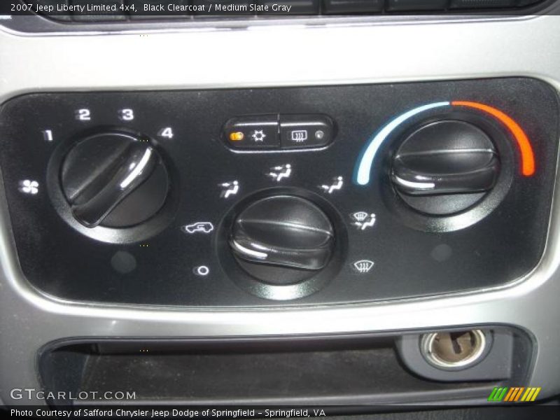 Black Clearcoat / Medium Slate Gray 2007 Jeep Liberty Limited 4x4